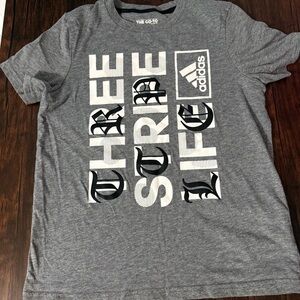 Adidas Three Stripe Life Youth Tee